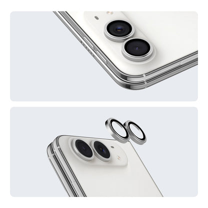 iPhone Duo Youngkit Alloy Original Parlama Önleyici Kamera Lens Koruyucu + Kolay Uygulama Aparatlı