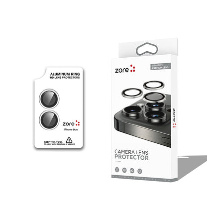iPhone Duo Zore CL-12 Premium Safir Parmak İzi Bırakmayan Anti-Reflective Kamera Lens Koruyucu