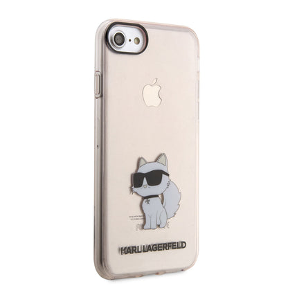 iPhone SE 2020 Kılıf Karl Lagerfeld Transparan Choupette Dizayn Kılıf