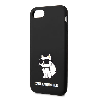 iPhone SE 2022 Kılıf Karl Lagerfeld Silikon Choupette Dizayn Kılıf