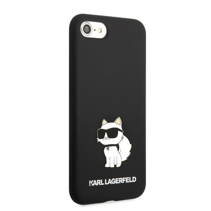 iPhone SE 2022 Kılıf Karl Lagerfeld Silikon Choupette Dizayn Kılıf