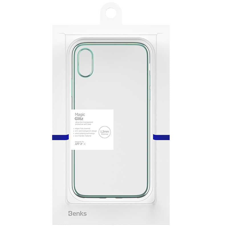 iPhone X Benks Magic Glitz Ultra-Thin Transparent Protective Soft Kılıf