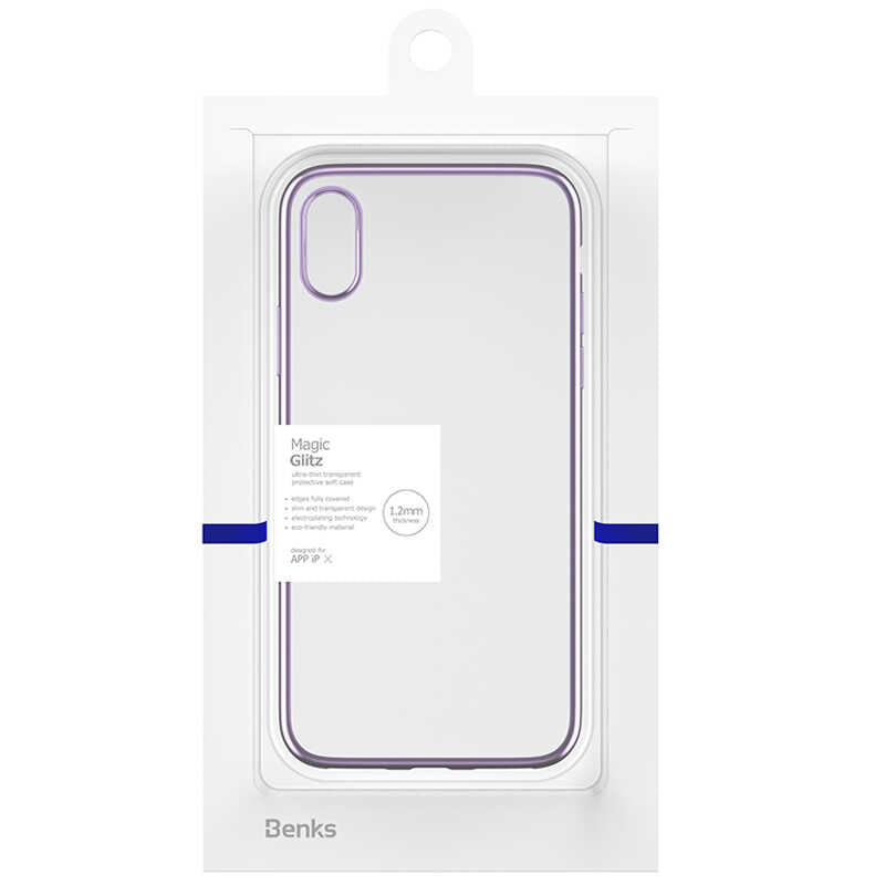 iPhone X Benks Magic Glitz Ultra-Thin Transparent Protective Soft Kılıf