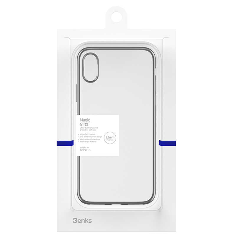 iPhone X Benks Magic Glitz Ultra-Thin Transparent Protective Soft Kılıf