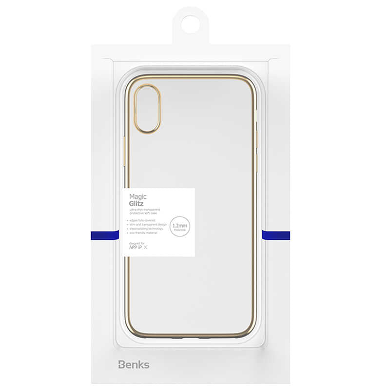 iPhone X Benks Magic Glitz Ultra-Thin Transparent Protective Soft Kılıf