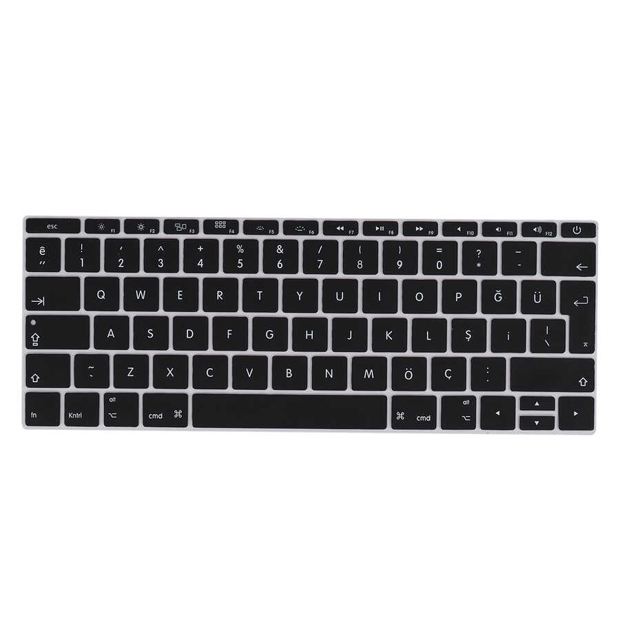 Macbook 12' Retina A1534 Zore Klavye Koruyucu Silikon Ped