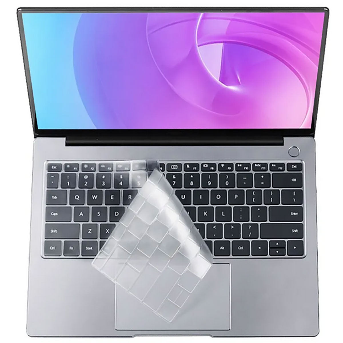 Macbook 13' Pro Touch Bar A1706 Zore Klavye Koruyucu Transparan Buzlu Silikon Ped