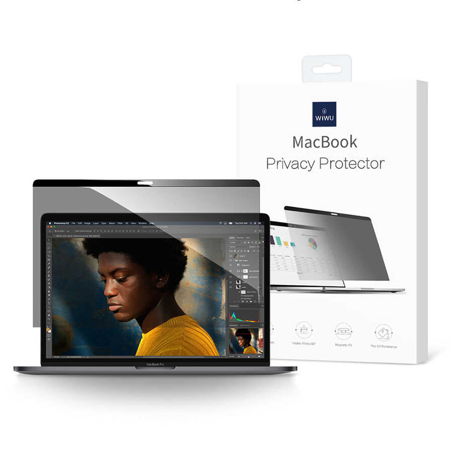 Macbook 13.3' Air 2020 A2337 Wiwu Privacy Ekran Koruyucu
