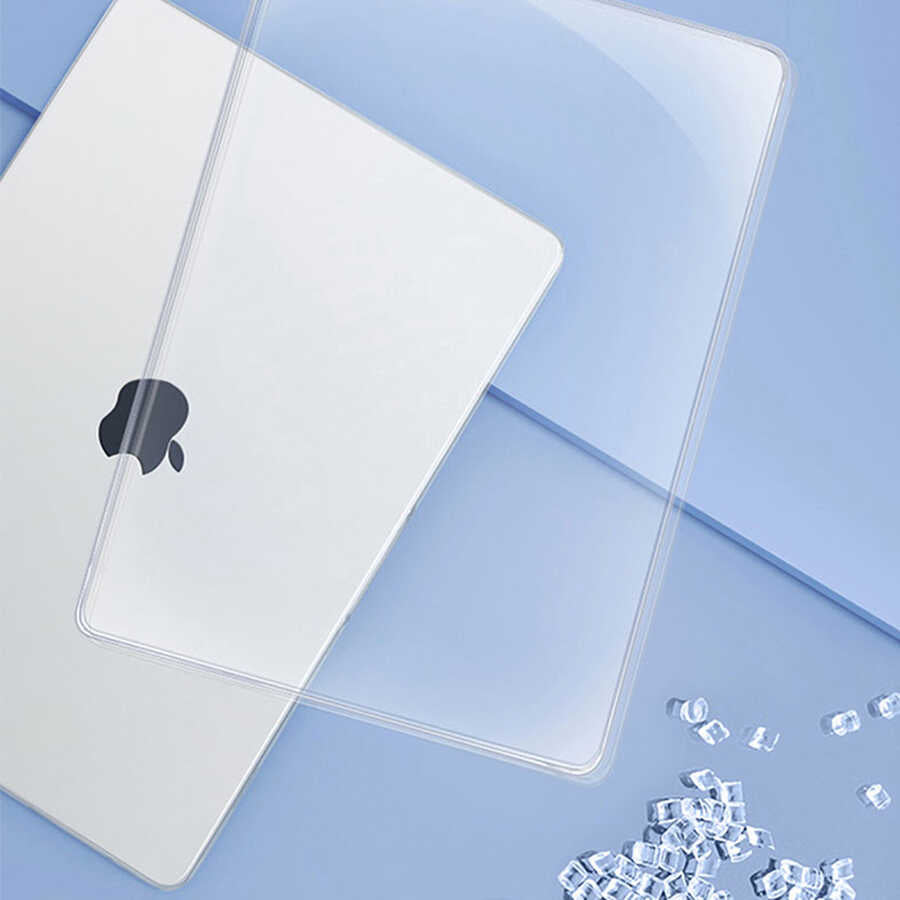 Macbook 13.6' Air 2022 M2 Wiwu Ultra İnce Sararmayan Şeffaf MacBook Crystal iShield Kılıf