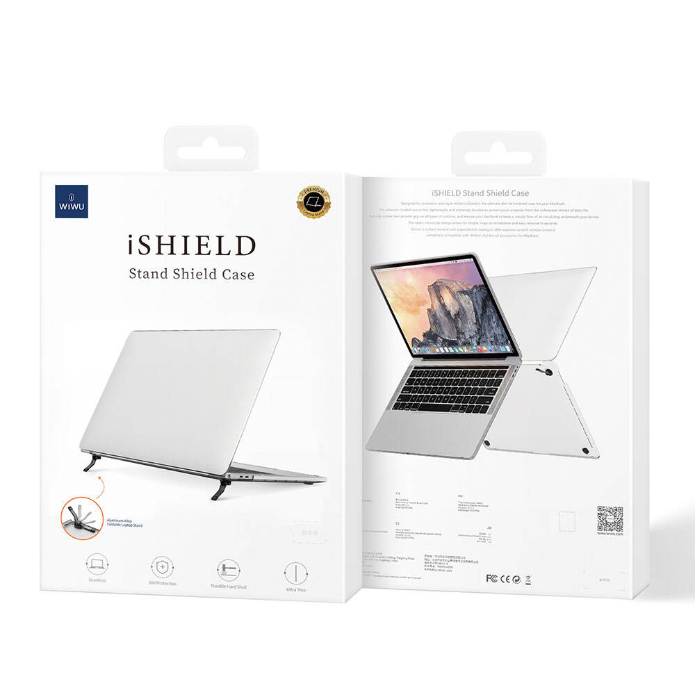 Macbook 13.6' Air M3 A3113 Wiwu Macbook iShield Standlı Shield Kılıf