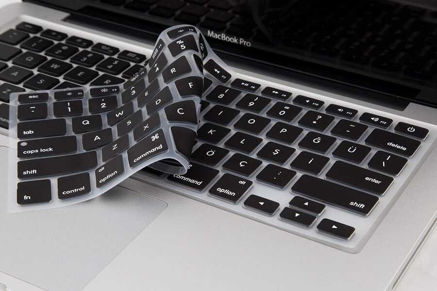 Macbook 14.2' 2021 A2442 Zore Klavye Koruyucu Silikon Ped