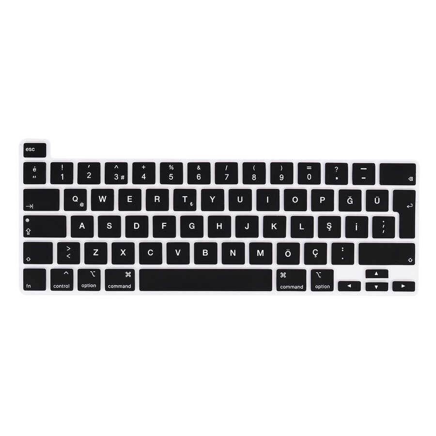 Macbook 16' Touch Bar A2141 Zore Klavye Koruyucu Silikon Ped