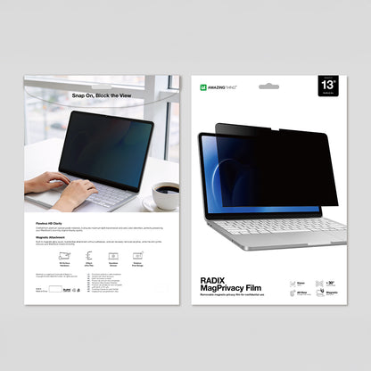 Macbook Neo 13' A3404 Amazingthing Radix MagPrivacy Serisi Magnetik Hayalet Ekran Koruyucu