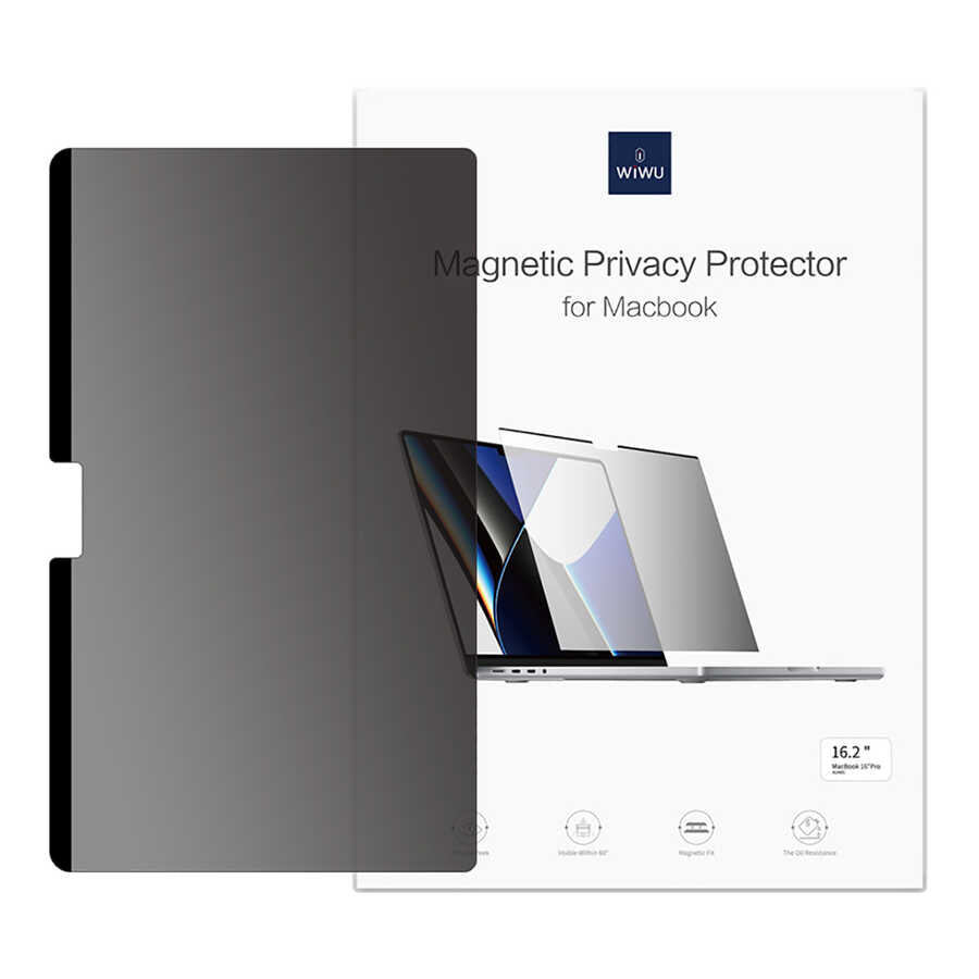 Macbook Pro 16.2 2023 A2780 Wiwu iPrivacy Magnetik Hayalet Ekran Koruyucu