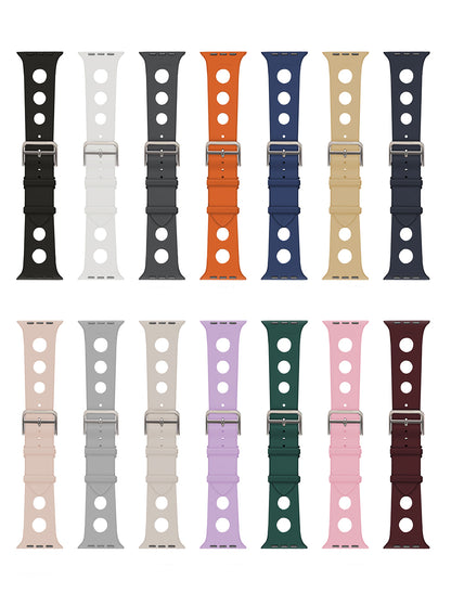 Watch 10 46mm Delikli Tasarım Zore KRD-147 Silikon Kordon