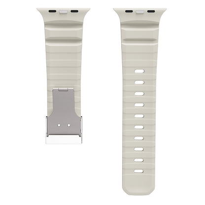 Watch 10 46mm Zore KRD-145 Metal Tokalı Silikon Kordon