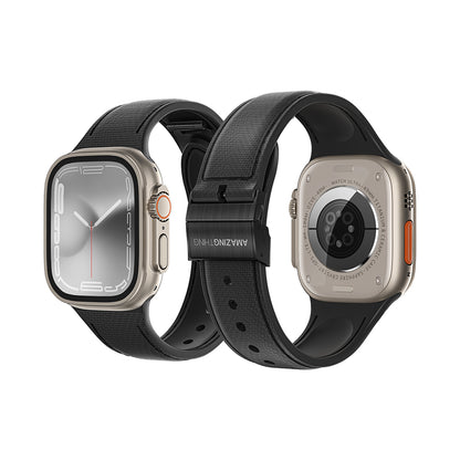Watch 38mm Amazingthing Titan Swift Deri Dokulu Silikon Kordon