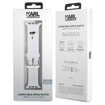 Watch 38mm Karl Lagerfeld orijinal Lisanslı İkonik Karl Head Logolu Silikon Kordon