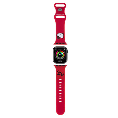 Watch 40mm Hello Kitty Orijinal Lisanslı Yazı Logolu Fiyonk & Kitty Head Silikon Kordon