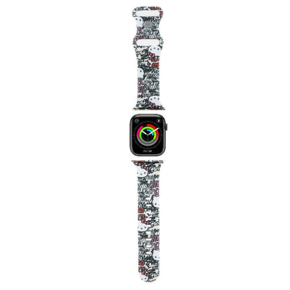 Watch 40mm Hello Kitty orijinal Lisanslı Etiket Graffiti Silikon Kordon