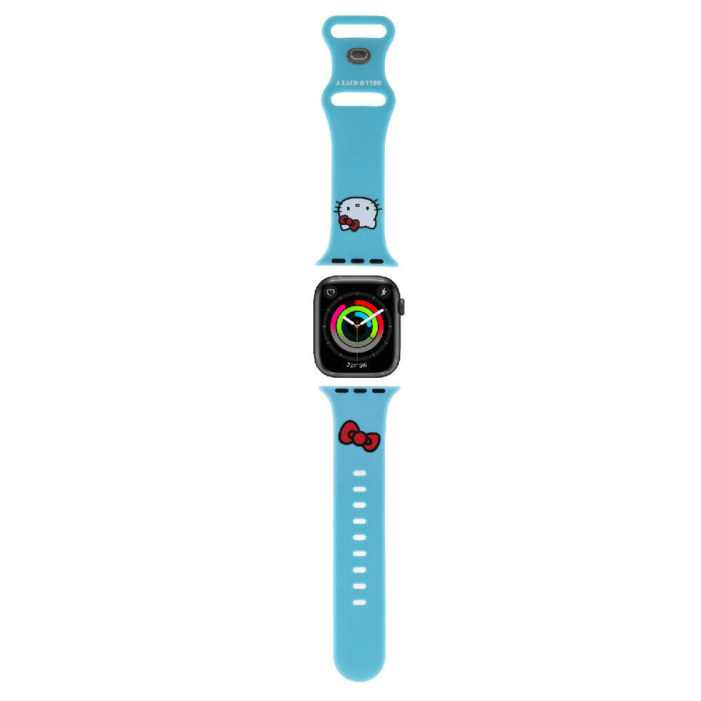 Watch 41mm Hello Kitty Orijinal Lisanslı Yazı Logolu Fiyonk & Kitty Head Silikon Kordon