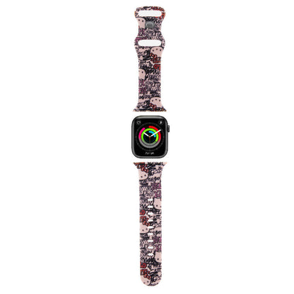 Watch 41mm Hello Kitty orijinal Lisanslı Etiket Graffiti Silikon Kordon