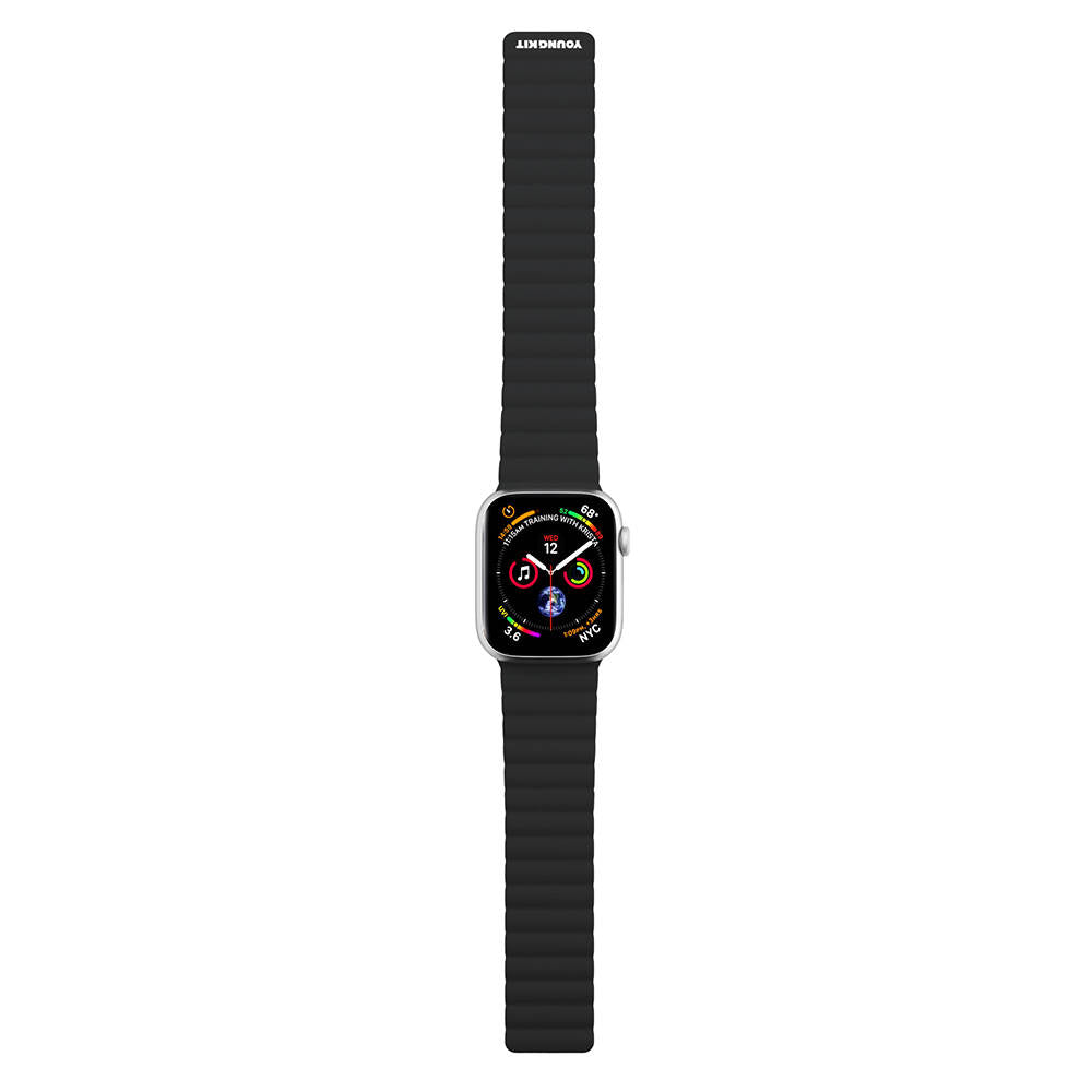 Watch 42mm Kordon Youngkit Classical Magnetik Tak Çıkar Silikon Strap Kayış