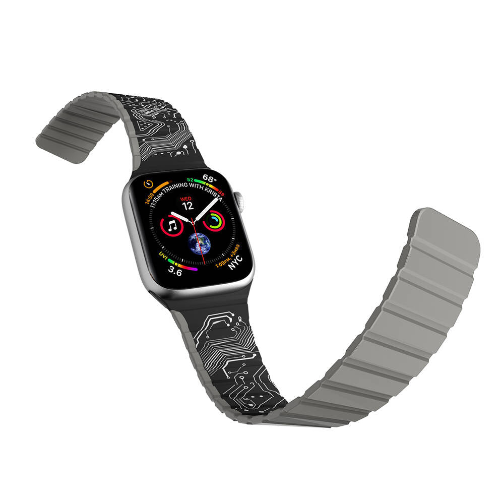 Watch 42mm Kordon Youngkit Technological Magnetik Tak Çıkar Silikon Strap Kayış