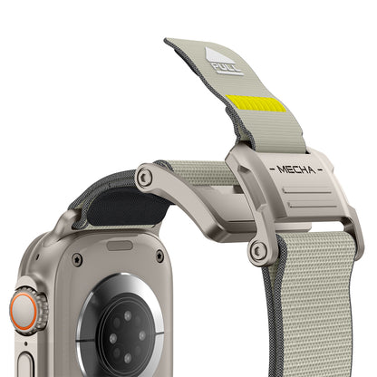 Watch 42mm Mohseven iWatch Mecha Sport Hasır Kordon