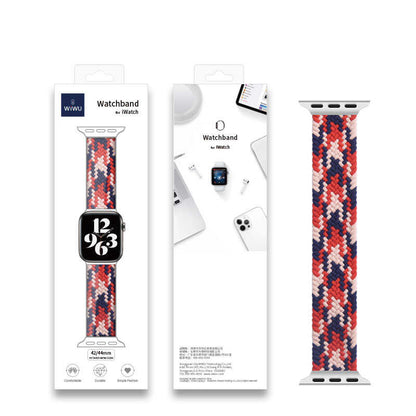 Watch 42mm Wiwu Braided Solo Loop Contrast Color Large Kordon