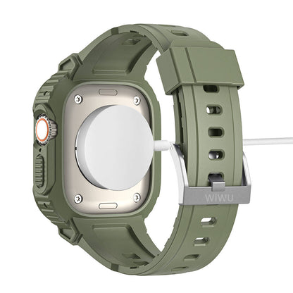 Watch 42mm Wiwu Wi-WB014 Armor Serisi 2in1 Sert PC Kasa Koruyuculu Silikon Kordon