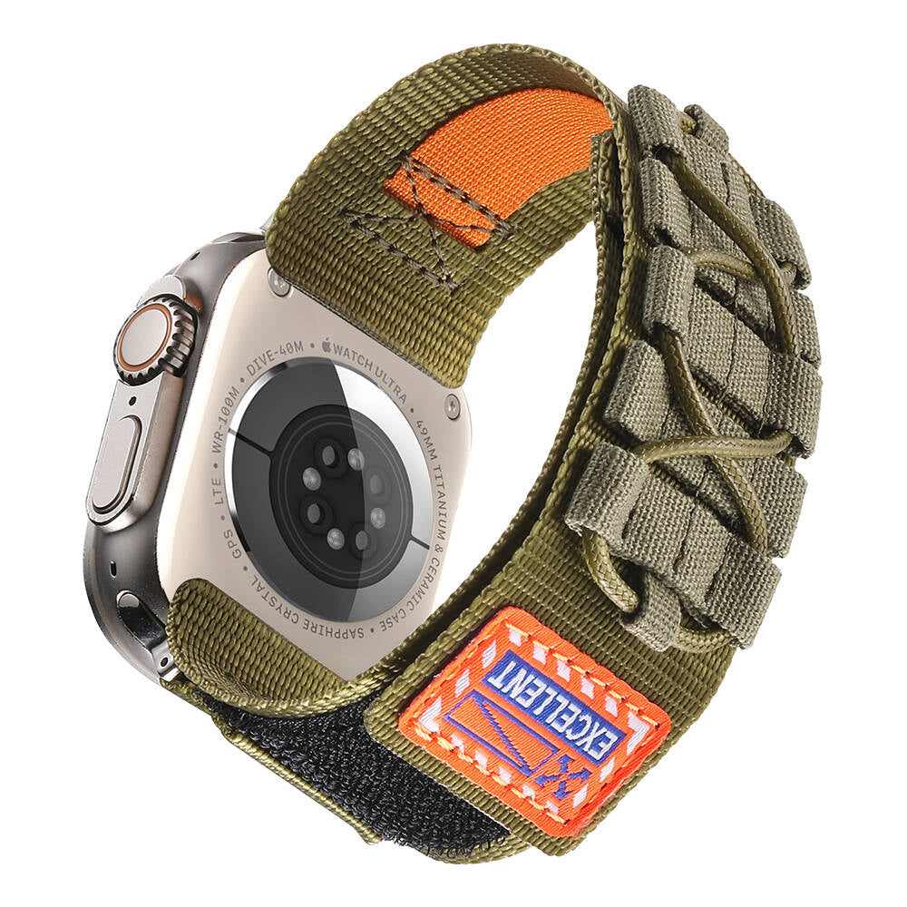 Watch 42mm Zore KRD-112 Orbital Örgülü Halat Tasarımlı Naylon Kumaş Hasır Kordon