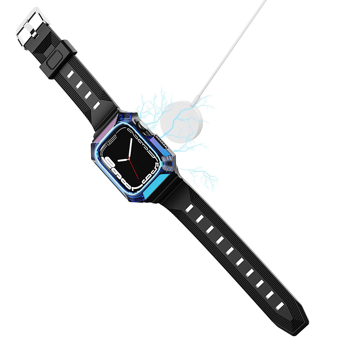 Watch 42mm Zore KRD-88 Sert PC Kasa Koruyuculu Silikon Kordon