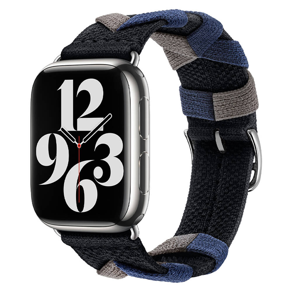 Watch 42mm Zore KRD-97 Sarmal Örgü Tasarımlı Kordon