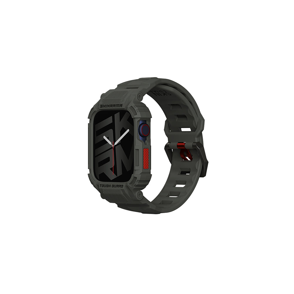 Watch 44mm Skinarma Mecha 2in1 TPU Kasa Koruyucu + Silikon Kordon