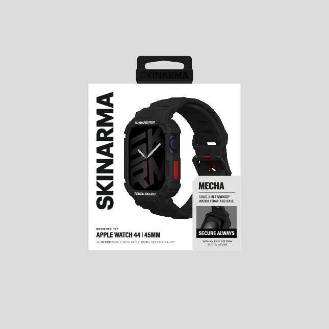 Watch 44mm Skinarma Mecha 2in1 TPU Kasa Koruyucu + Silikon Kordon