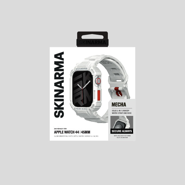 Watch 44mm Skinarma Mecha 2in1 TPU Kasa Koruyucu + Silikon Kordon