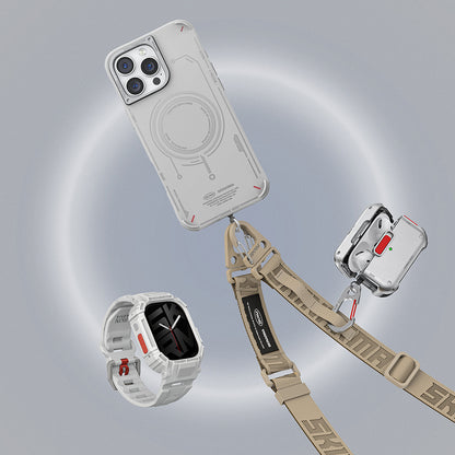 Watch 44mm Skinarma Mecha 2in1 TPU Kasa Koruyucu + Silikon Kordon