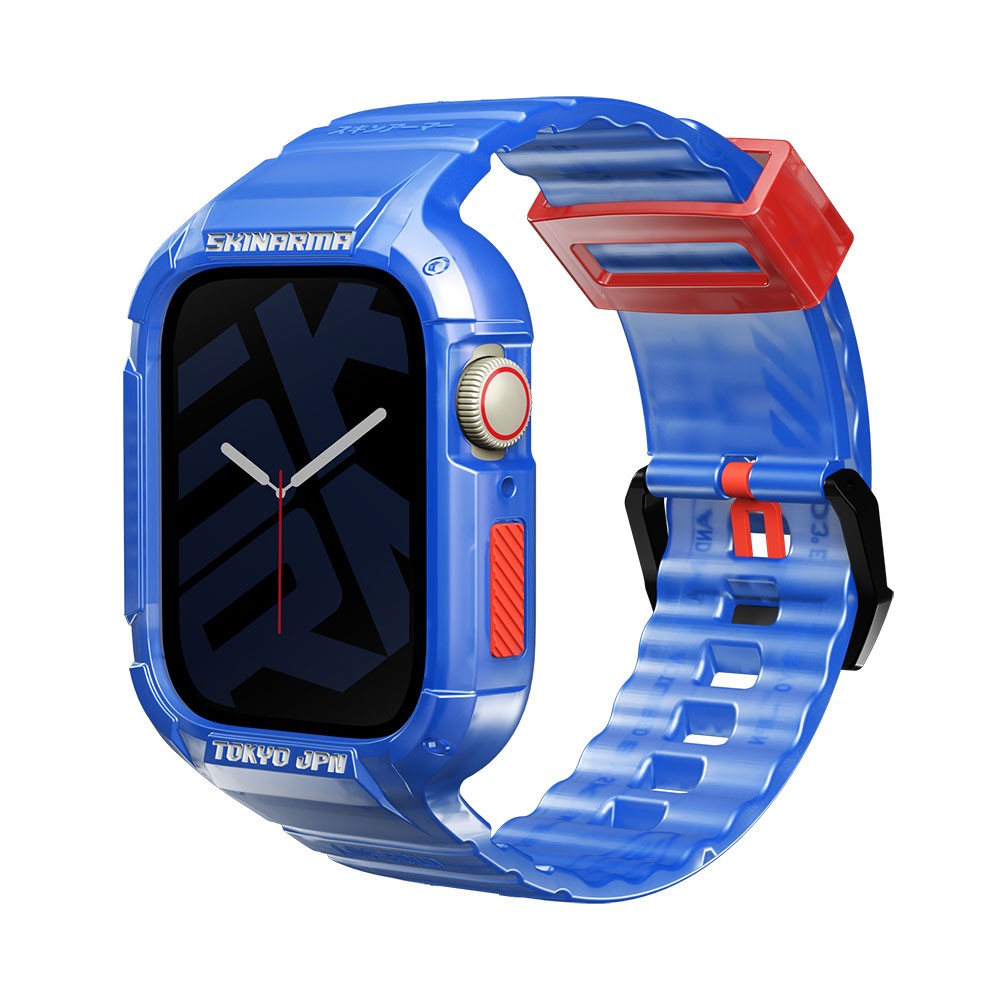 Watch 44mm SkinArma Saido Sert PC Kasa Koruyuculu Silikon Kordon