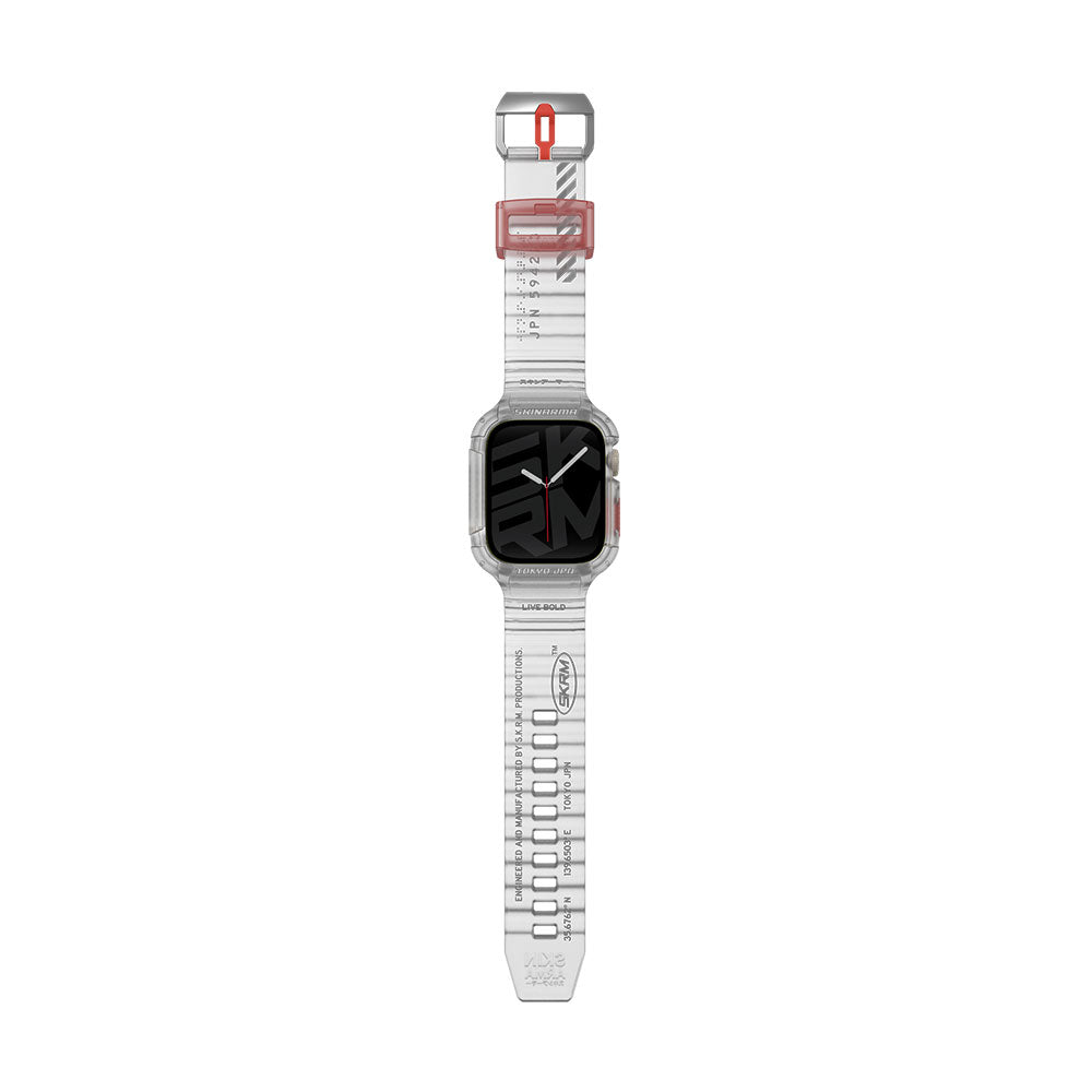 Watch 44mm SkinArma Saido Sert PC Kasa Koruyuculu Silikon Kordon