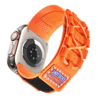 Watch 44mm Zore KRD-112 Orbital Örgülü Halat Tasarımlı Naylon Kumaş Hasır Kordon