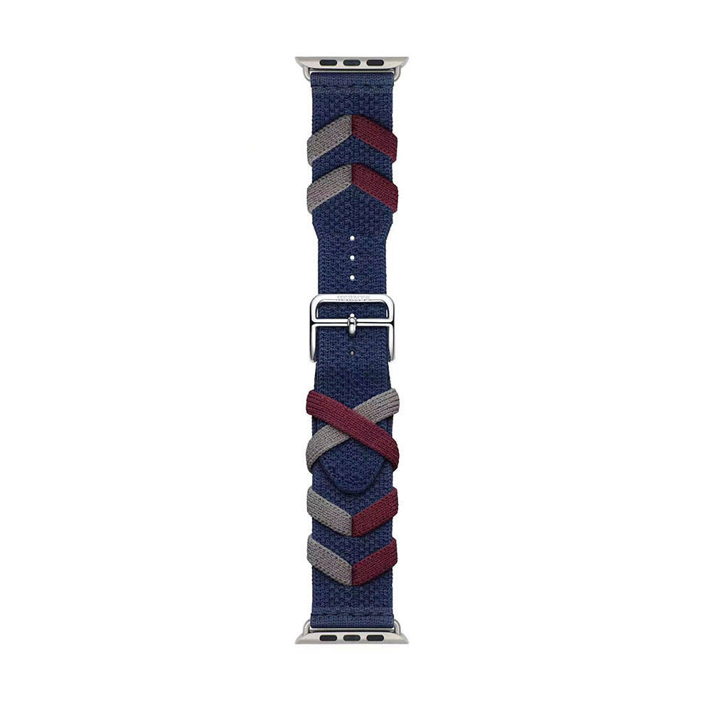 Watch 44mm Zore KRD-97 Sarmal Örgü Tasarımlı Kordon