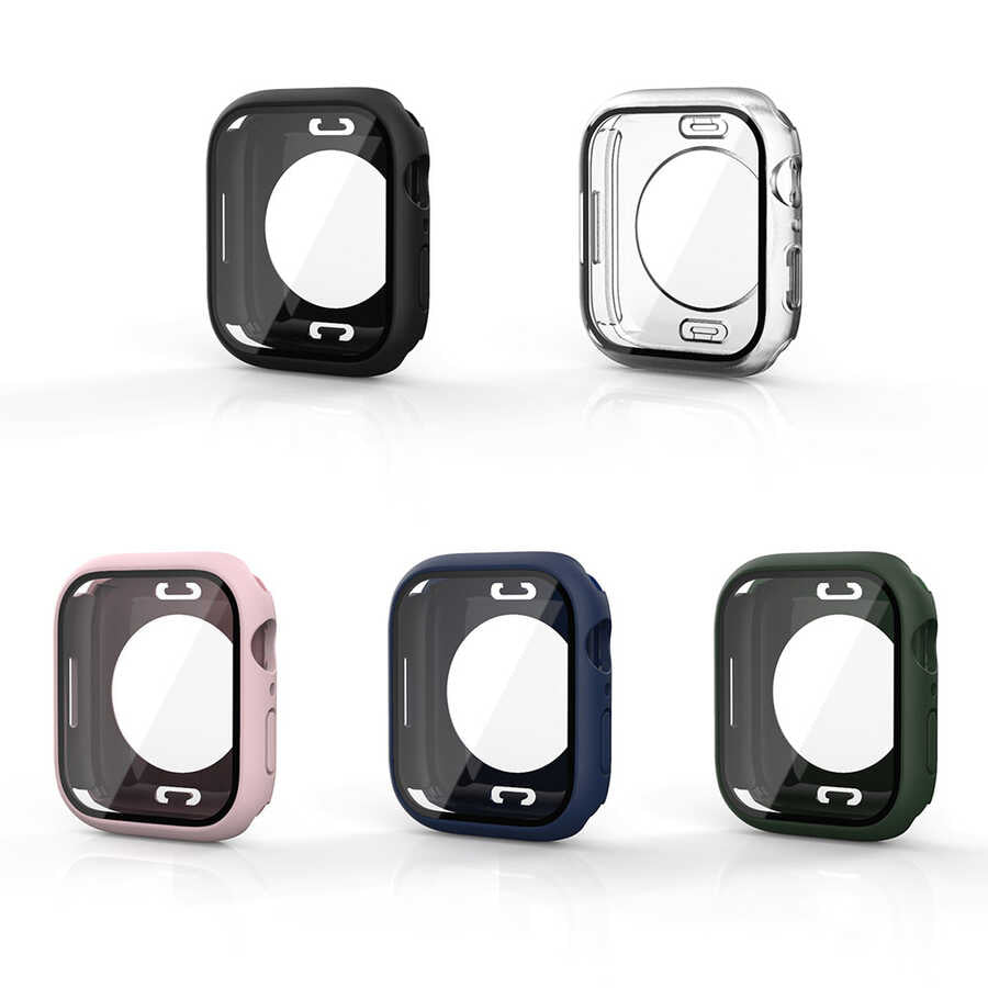 Watch 7 41mm 360 Derece Korumalı Kasa ve Ekran Koruyucu Zore Watch Gard 12