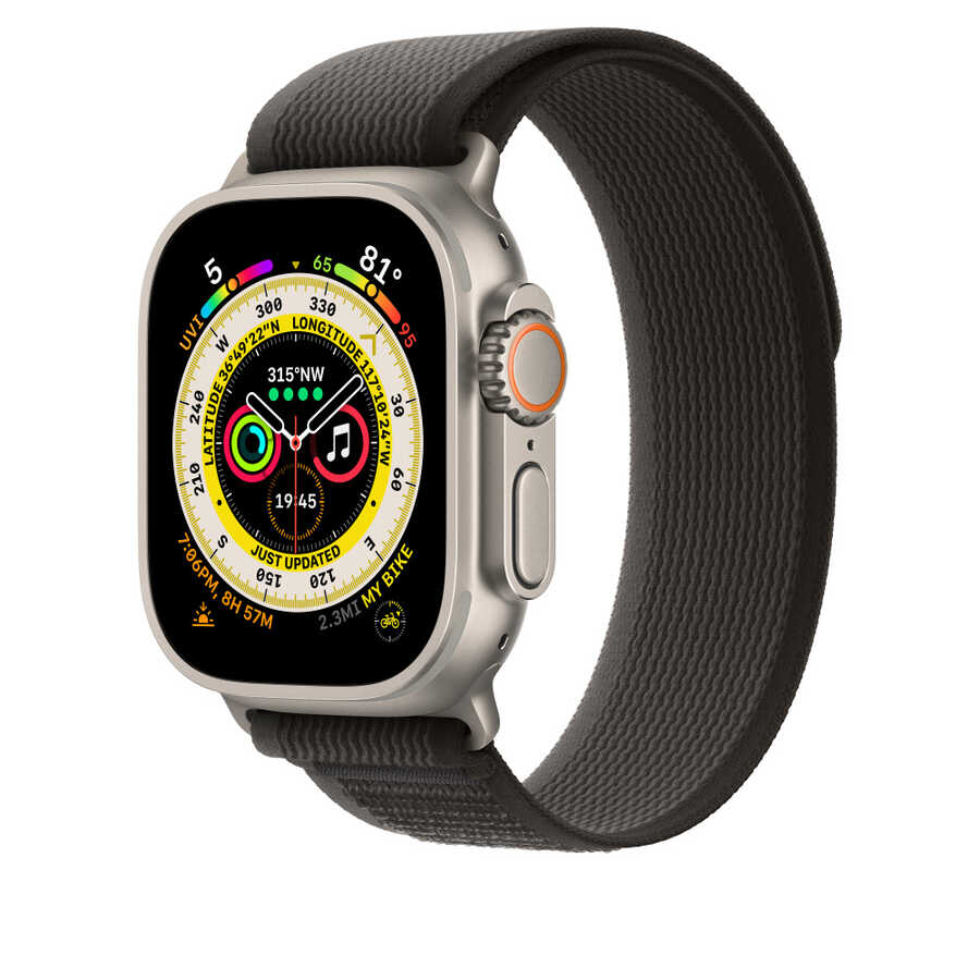 Watch 7 41mm Wiwu Trail Loop Naylon Örgü İşlemeli Hasır Kordon Strap Kayış