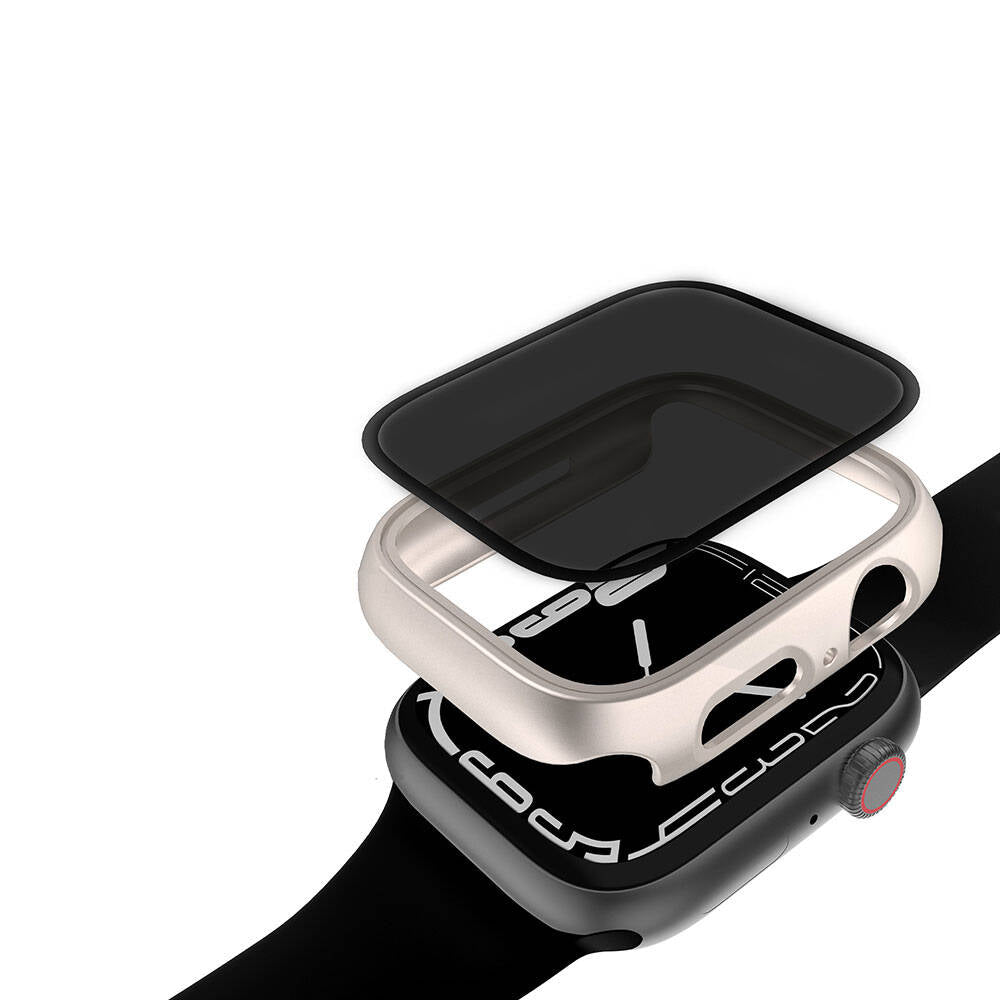 Watch 7 45mm Sert PC Kasa ve Privacy Hayalet Ekran Koruyucu Zore Watch Gard 32