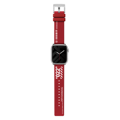 Watch 7 45mm SkinArma Taihi Sora Yazı Desenli Deri Görünümlü Silikon Kordon