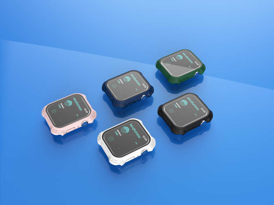 Watch 7 45mm Tank Zırh Kasa ve Mat Görünümlü Ekran Koruyucu Zore Watch Gard 11