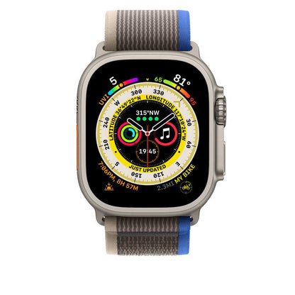 Watch 7 45mm Wiwu Trail Loop Naylon Örgü İşlemeli Hasır Kordon Strap Kayış