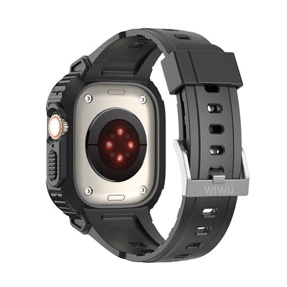Watch 7 45mm Wiwu Wi-WB014 Armor Serisi 2in1 Sert PC Kasa Koruyuculu Silikon Kordon