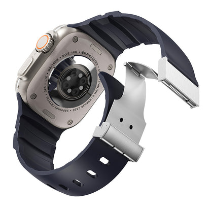 Watch 7 45mm Zore KRD-145 Metal Tokalı Silikon Kordon